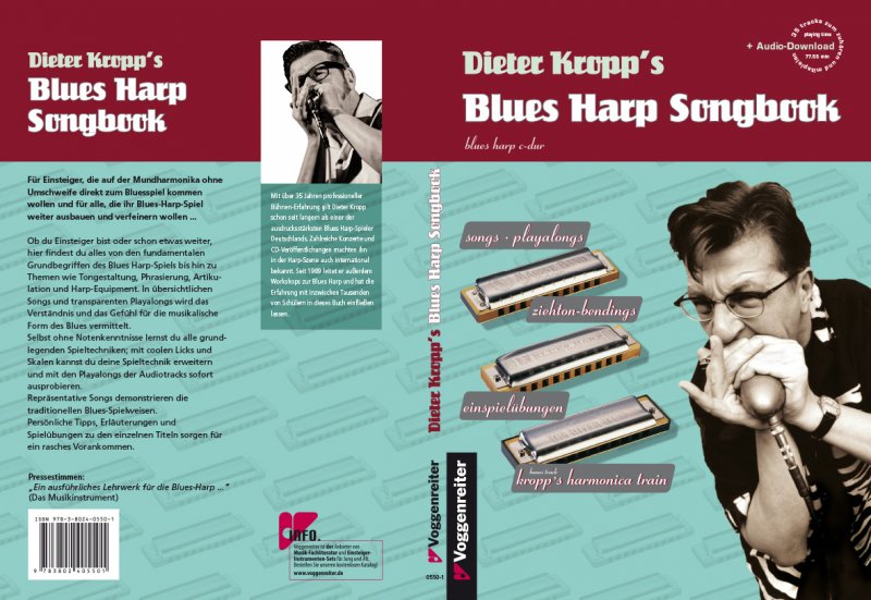 Dieter Kropp´s Blues Harp Songbook, mit Audiotracks zum download